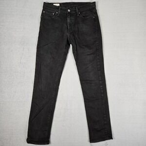 Levi's 511 Premium Slim Fit Jeans Mens 30x32 Black Stretch Big E Lot 511 EUC‎